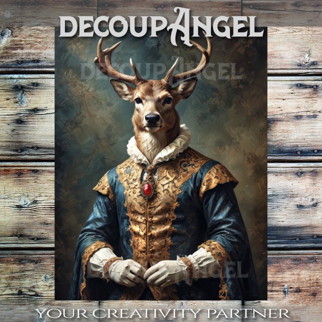 Aristocratic Buck -Decoupage- Tissue Paper (Creator Uploaded)