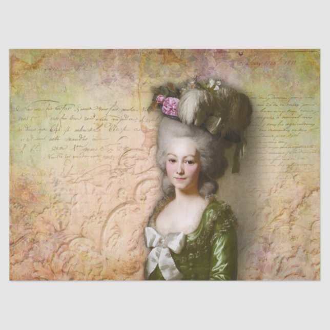 Aristocratic Lady Tissue Paper (Front)
