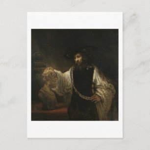 Aristotle (384-322 BC) with a Bust of Homer Postcard