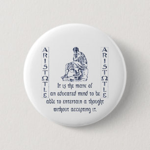 Aristotle 6 Cm Round Badge