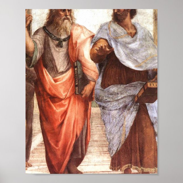 Aristotle And Plato Poster (Front)