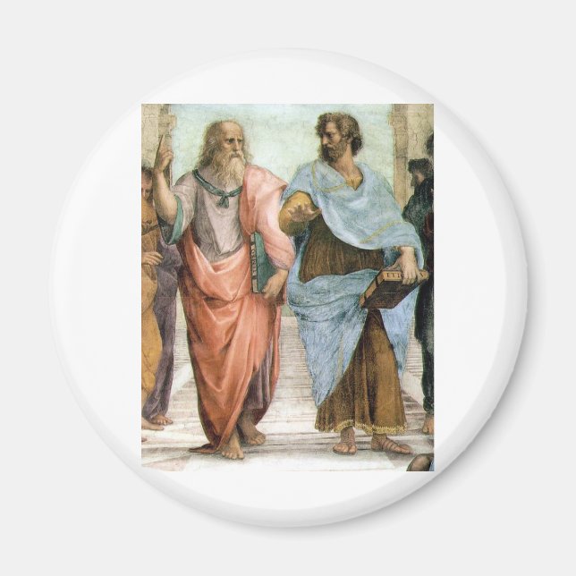 Aristotle and Plato walking at Raphael's School Magnet (Front)