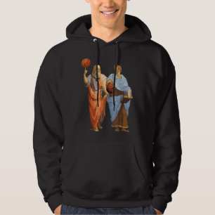 Aristotle and Plato with Basketballs - Philosophy  Hoodie
