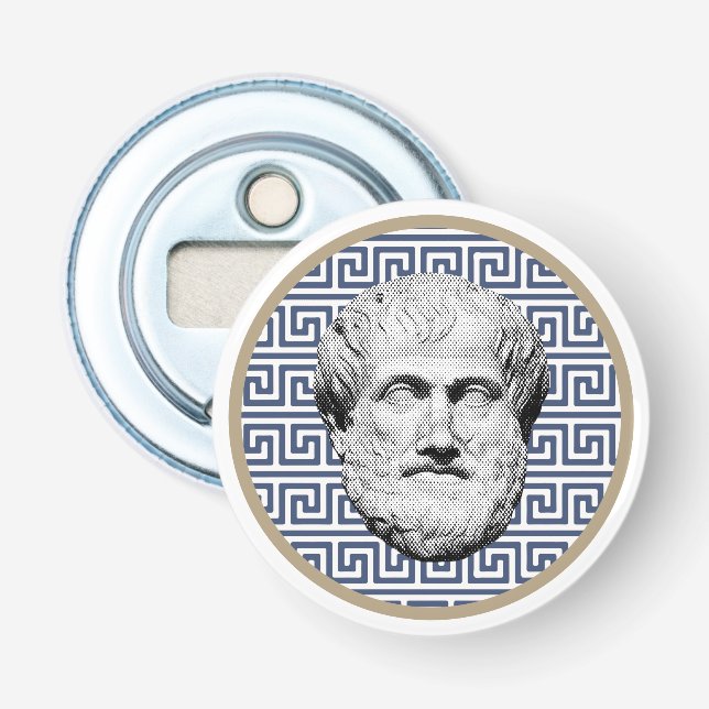 Aristotle Greek Philosopher Bottle Opener (Front)