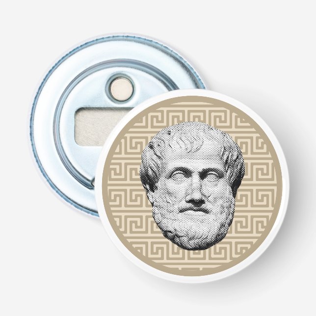 Aristotle Greek Philosopher Bottle Opener (Front)