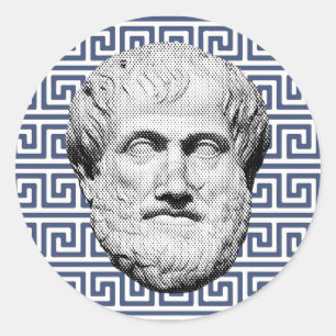 Aristotle Greek Philosopher Classic Round Sticker