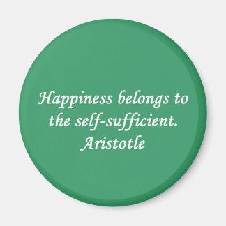 Aristotle Happiness Quote Magnet