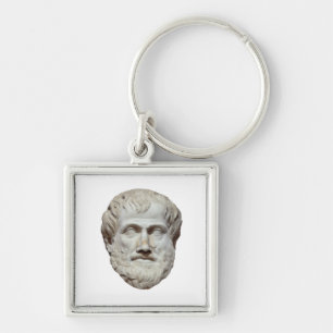 Aristotle Head Sculpture Key Ring