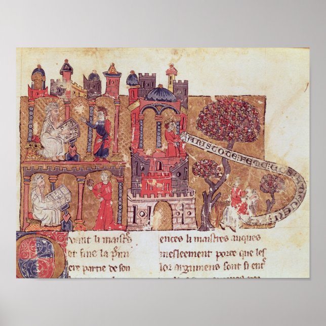 Aristotle instructs Alexander the Great in Poster (Front)