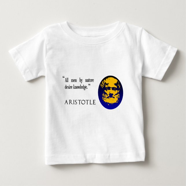 Aristotle knowledge baby T-Shirt (Front)