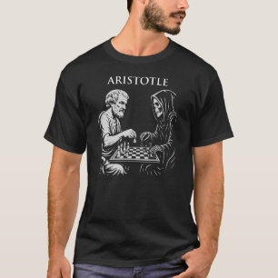 Aristotle plays chess agains grim reaper T-Shirt