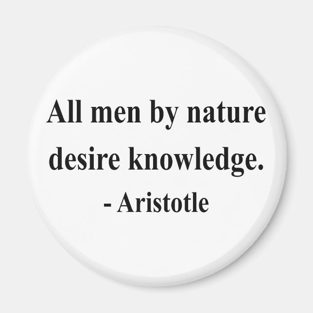 Aristotle Quote 6a Magnet (Front)