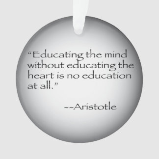 Aristotle Quote Ornament