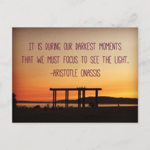 Aristotle Quote Postcard