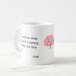 Aristotle Spring Quote Decor For Home  Coffee Mug