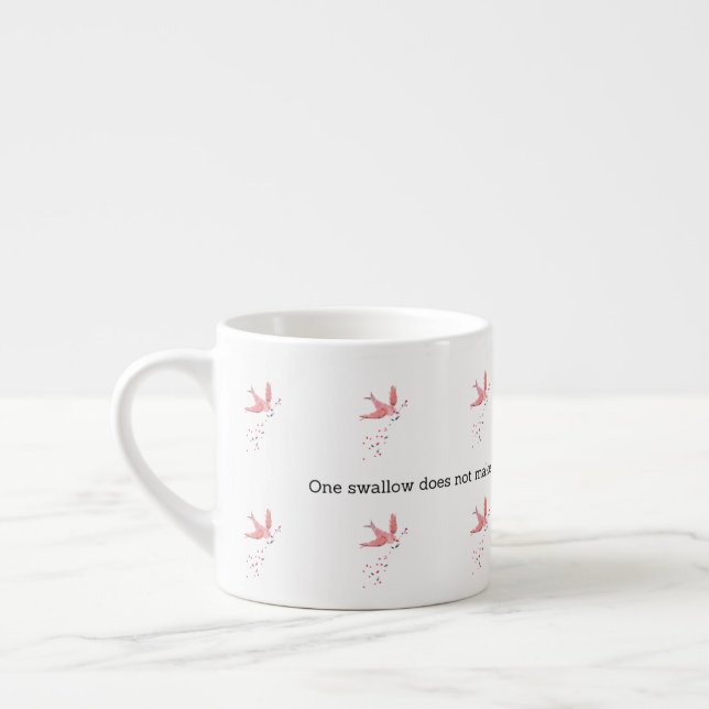 Aristotle Spring Quote Decor For Home  Espresso Cup (Left)