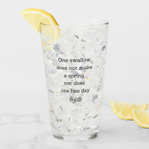 Aristotle Spring Quote Decor For Home  Glass