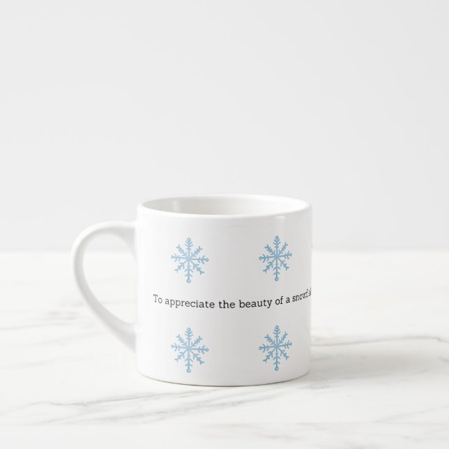 Aristotle Winter Quote Decor For Home Espresso Cup (Left)