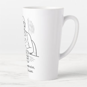 Aristotle's Guide to Moderation Latte Mug