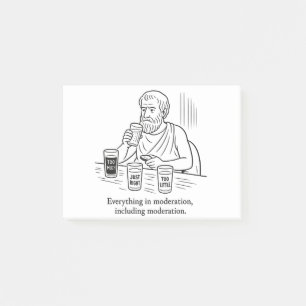 Aristotle's Guide to Moderation Post-it Notes