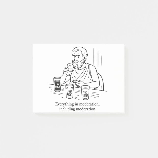 Aristotle's Guide to Moderation Post-it Notes (Front)