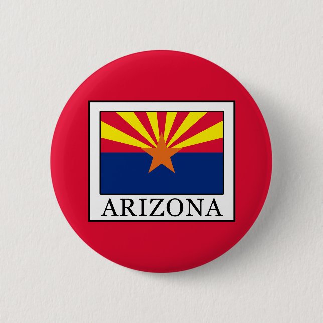 Arizona 6 Cm Round Badge (Front)