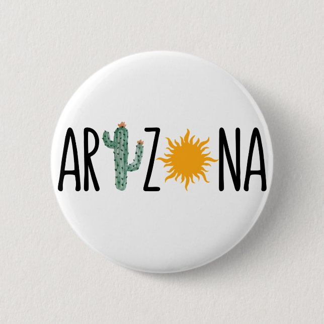ARIZONA 6 CM ROUND BADGE (Front)