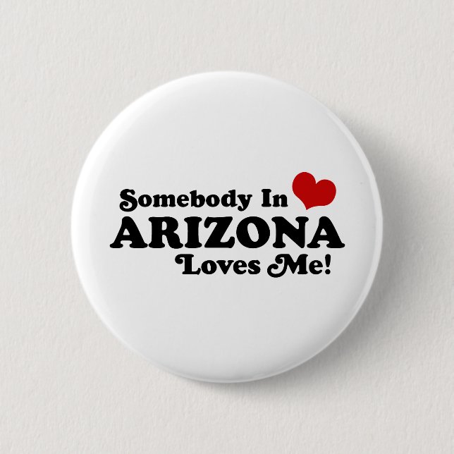 Arizona 6 Cm Round Badge (Front)