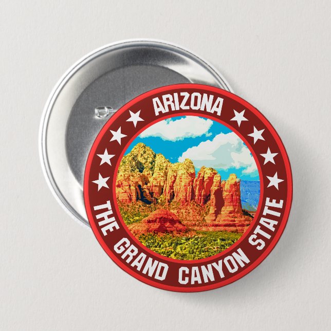 Arizona                                            7.5 cm round badge (Front & Back)