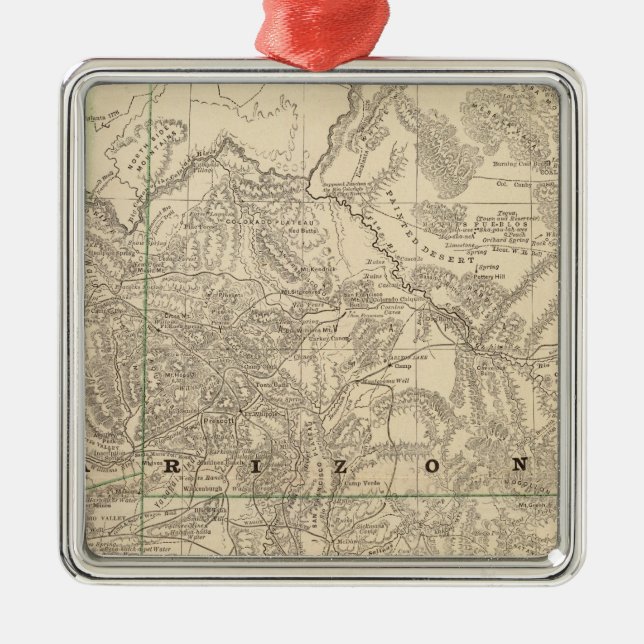 Arizona 7 metal tree decoration (Front)