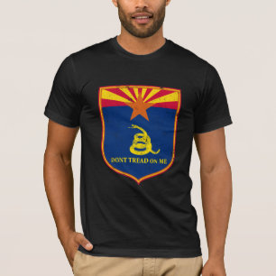Arizona and Gadsden Flag Shield T-Shirt