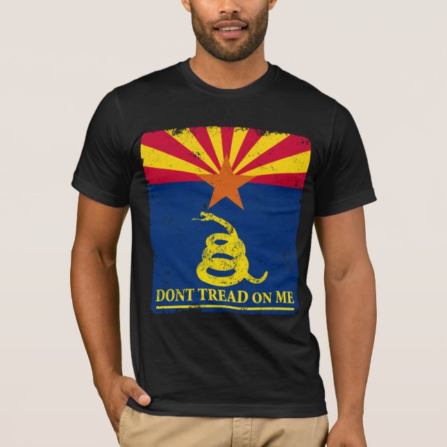 Arizona and Gadsden Flag T-Shirt (Front)