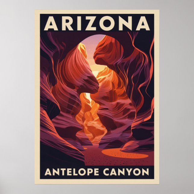 Arizona Antelope Canyon National Park V01 Poster (Front)