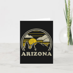 Arizona Az T Shirt Vintage Hiking Mountains Tee Card