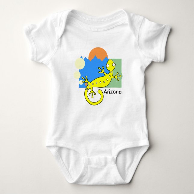 Arizona Baby Outfit | Lizard Bodysuit (Front)