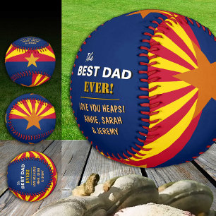 Arizona Best Dad, patriotic USA, Arizona Flag Baseball