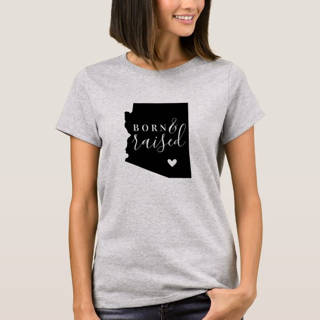 Arizona Born and Raised State Tee (Front)