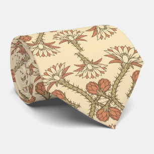 Arizona Botanical Tile Pattern Tie