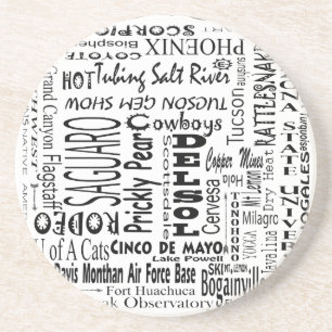 Arizona Buzz Words Coaster