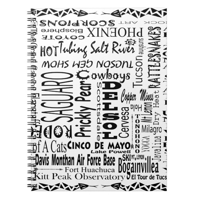 Arizona Buzz Words Notebook (Front)
