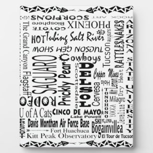 Arizona Buzz Words Plaque