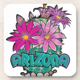 Arizona Cactus Blooms Coaster