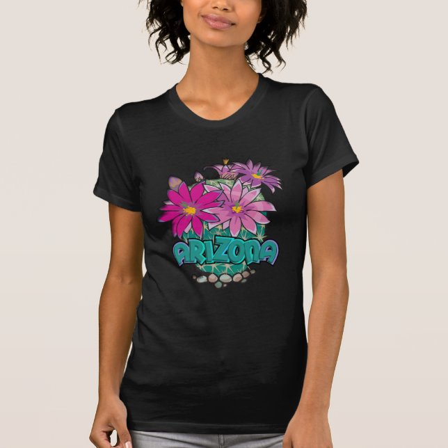 Arizona Cactus Blooms T-Shirt (Front)