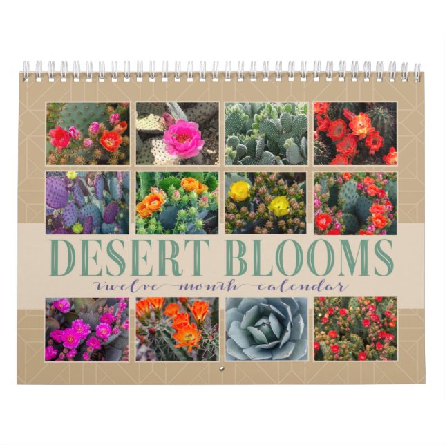 Arizona Cactus | Desert Blooms Choose-Your-Year Calendar (Cover)