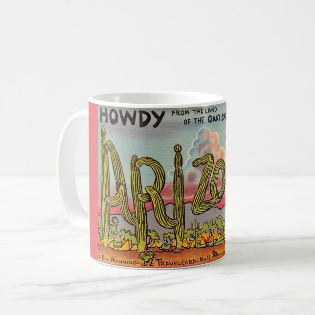 Arizona Cactus Land Coffee Mug (Front Left)