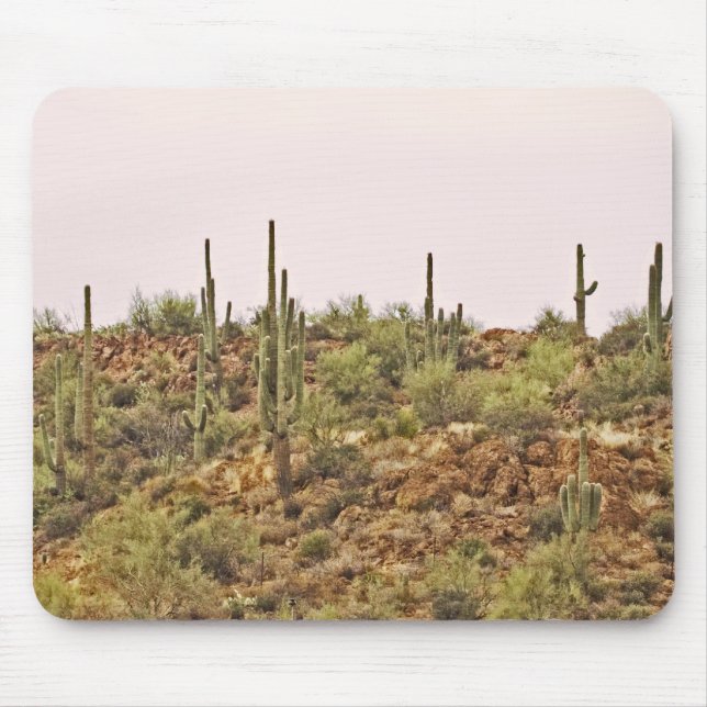 Arizona cactus landscape mouse pad (Front)