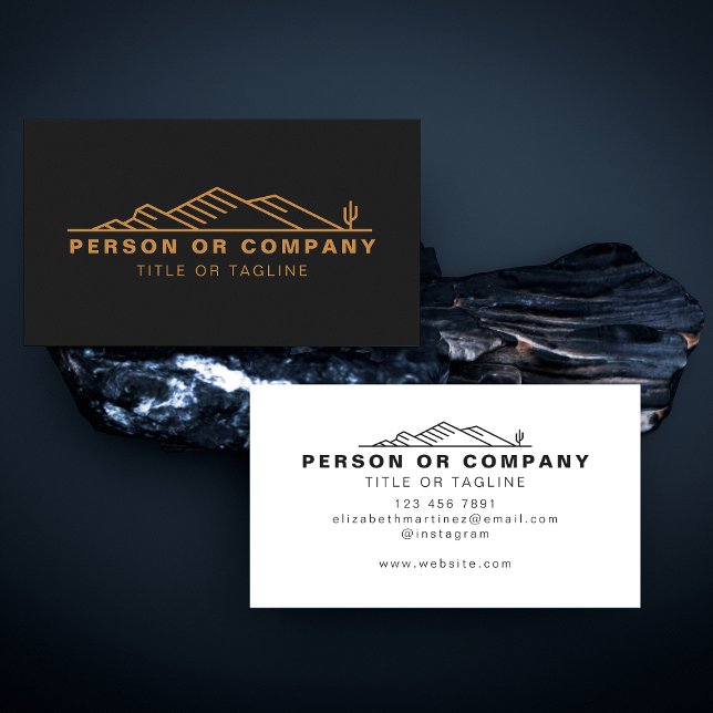 Arizona Cactus Landscaping Or Real Estate Modern Business Card (Creator Uploaded)