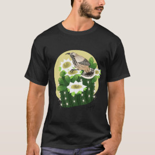Arizona Cactus Wren and Saguaro Cactus Oversized T-Shirt
