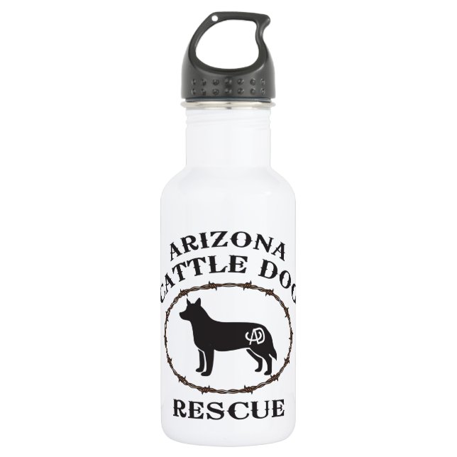 Arizona Cattle Dog Rescue 532 Ml Water Bottle (Front)