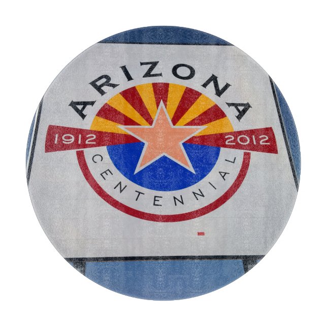 Arizona Centennial Sign Cutting Board (Front)
